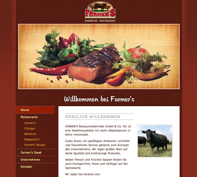 Website Farmer's Steakhouse