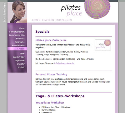 Website Pilates Place