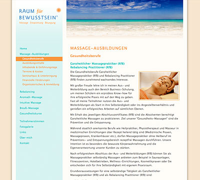 Website Raum für Bewusstsein