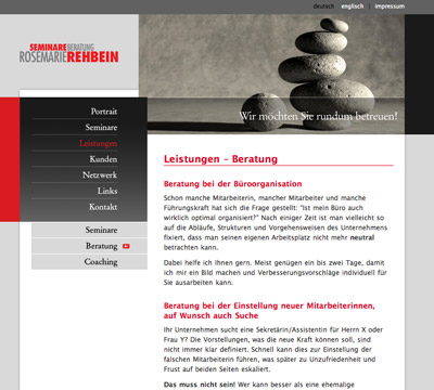 Website Seminare Rehbein